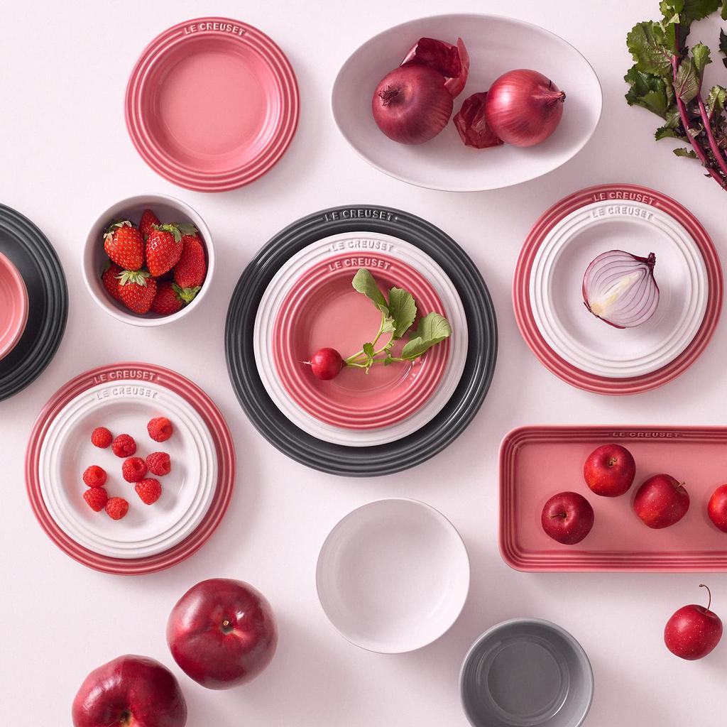 Le Creuset Bowl, Deep Plate, 500ml, Rose Quartz, Heat and Cold Resistant, Microwave, Oven, and Dishwasher Safe [Official Japanese Product]