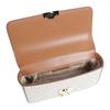 Michael Kors Classic Logo All-over Gold Metal Accessories Coated Canvas Shoulder Bag Women's Ivory