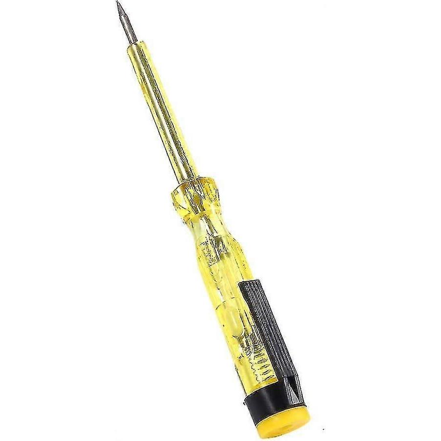Automotive Circuit Tester, Test Light Probe With Indicator Light And Extended Spring Wire, Dc 6v 12v 24v Light Bulb Voltage Test Pen(yellow)