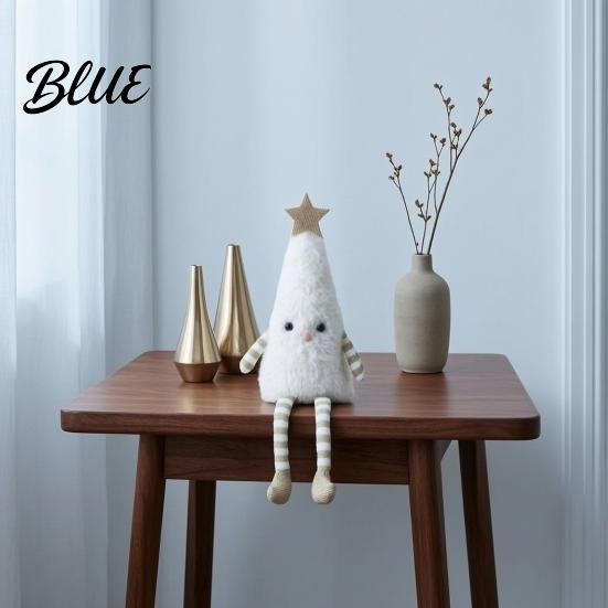 Cozy Aesthetic Room Accents Christmas Tree Plush Ornament with Dangling Legs Cute Soft Stuffed Figure Festive Figure Doll for Home Living
