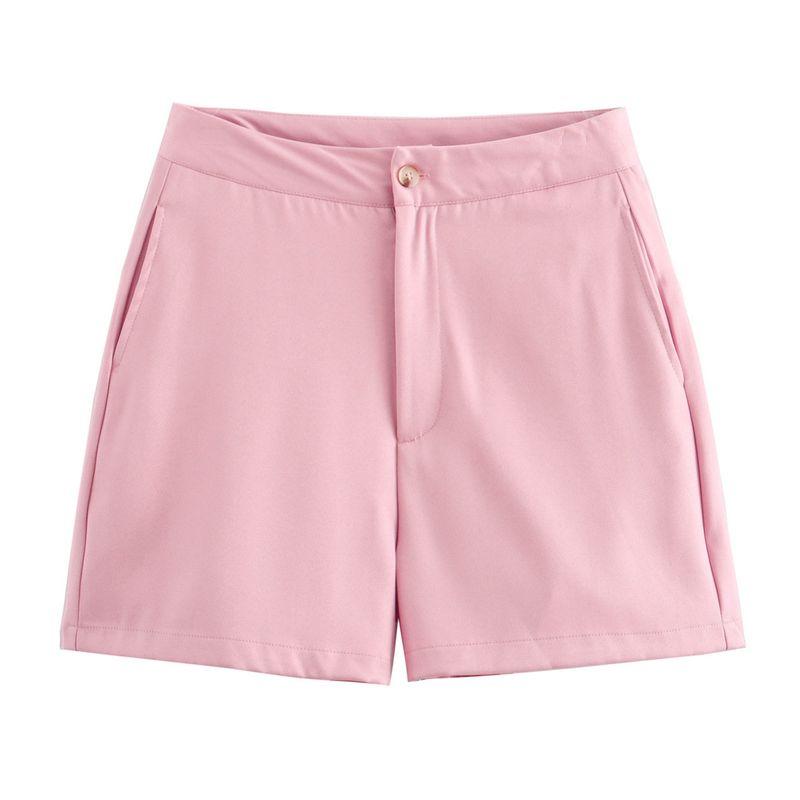 Kaslead New Arrival Women's Fashion Style Fashion Minimalist Sleeveless Button Decoration Vest Casual Shorts Suit