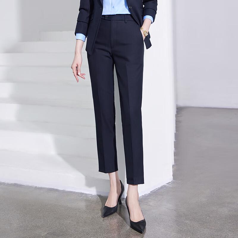 Women's High-Waist Slim Fit Suit Pants