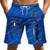 Italy Flag Boxing Shorts Pants 3D Print Fighting Training Unisex Men Women Quick Dry Fitness Gym Sport Workout Casual Streetwear