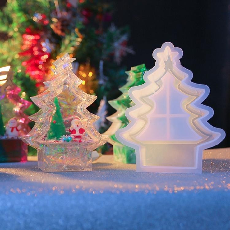 Epoxy Resin Christmas Tree Ornament Mold Silicone Crafts Mold for Home Decor
