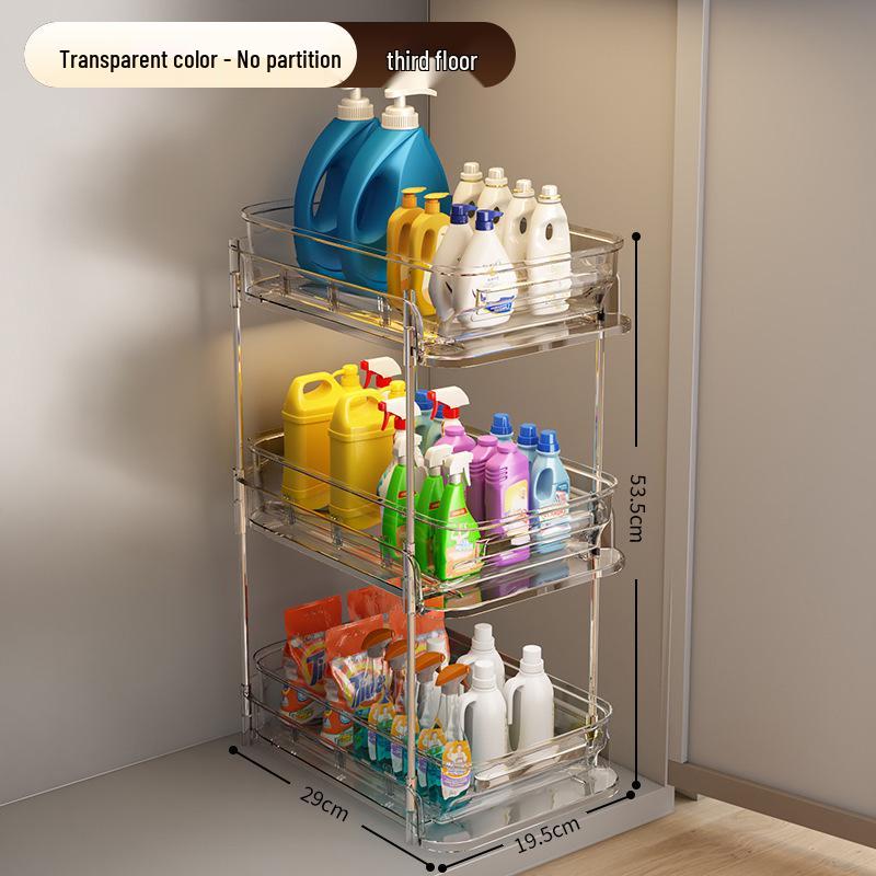 Multi-Tier Bathroom Vanity Pull-Out Storage Rack