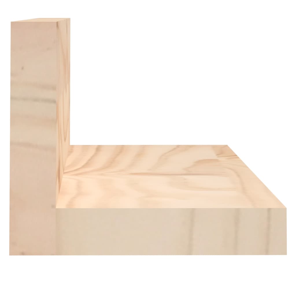 Półki Ścienne, 2 Szt., 110X11X9 Cm, Drewno Sosnowe