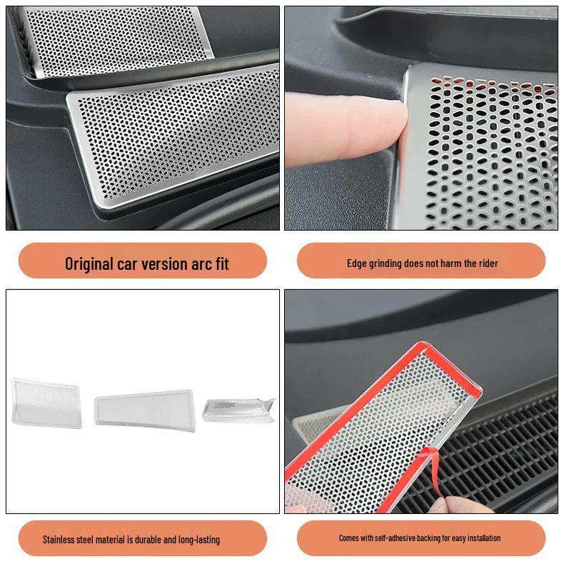 Stainless Steel Dust Cover for Changan Deep Blue S05 Engine Compartment, Modified Air Conditioning Intake Insect Screen