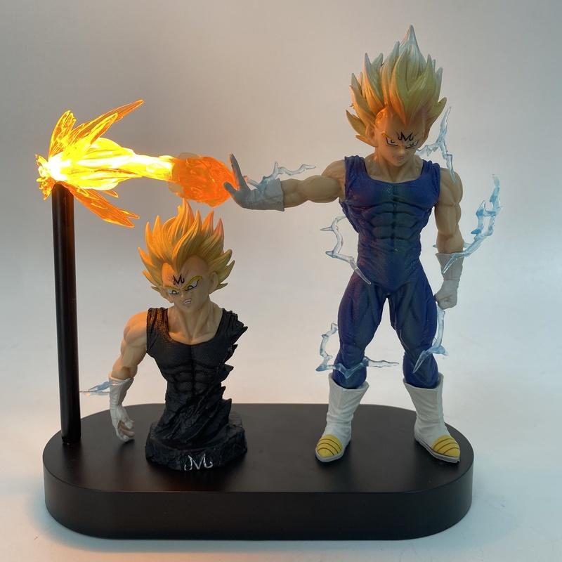 New Dragon Ball Super Saiyan Vegeta Hb Demonized Bust Figure Collectible Statue Model Resonance Series Shine Figure Toys Gifts