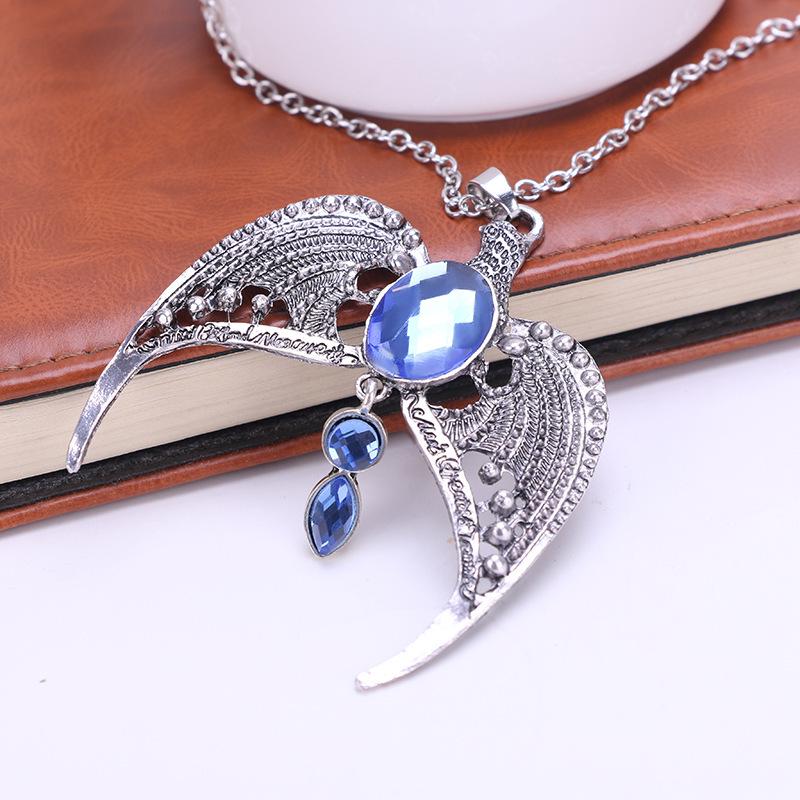 Ravenclaw Diadem Themed Vintage Eagle Necklace Magical Academy Jewelry