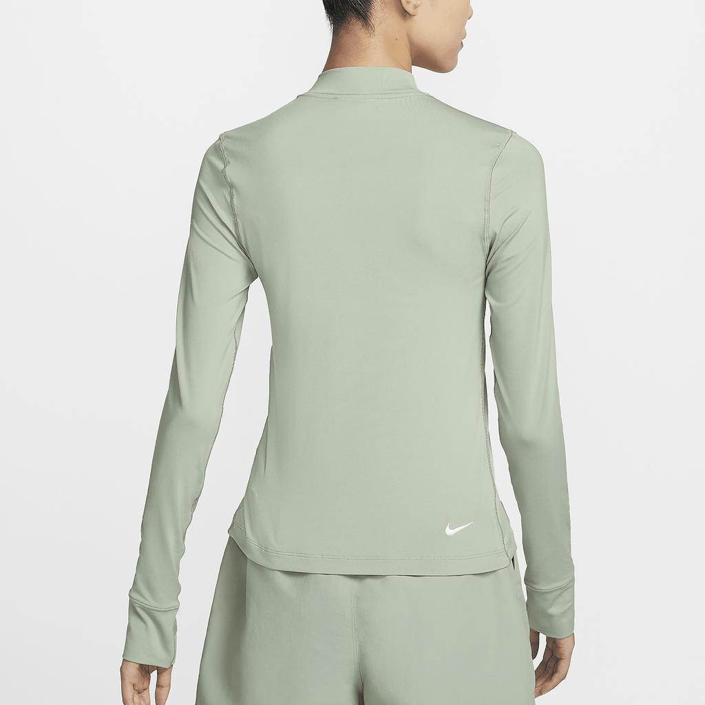 Nike ACG Series DFADV UV GT RCK Stretch Outdoor Solid Color Half High Neck Casual Long Sleeve T-Shirt Women Tops Light-Green FN1964-370