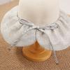New pleated lace fashionable and elegant straw hat women's spring summer sun protection face small sun hat gentle fake bucket hat