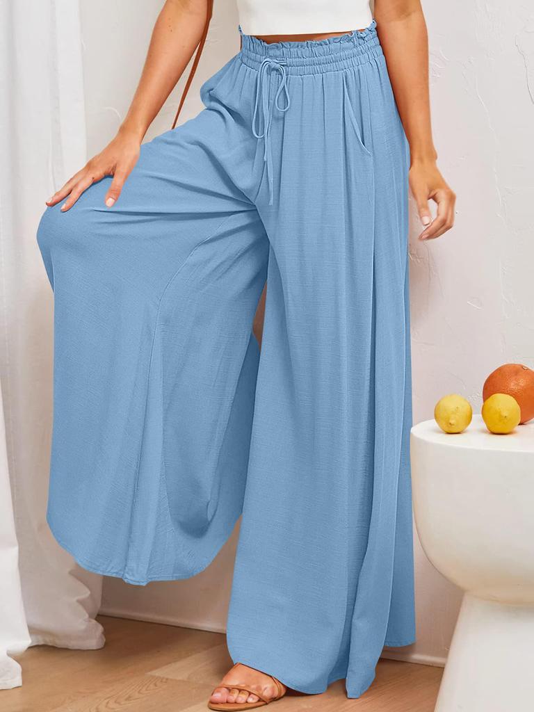 Women's High-Waisted Wide-Leg Culottes - Autumn/Winter Collection