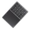 Wireless Numeric Keypad 2.4G Ergonomic 7.5 Degree Angle 10m Receiving Type C Port 22 Keys Number Keypad with Toucad