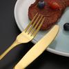5PCS Tableware Set Stainless Steel Flatware Durable Corrosion Resistant Utensils Elegant Design Cutlery for Dinner Party