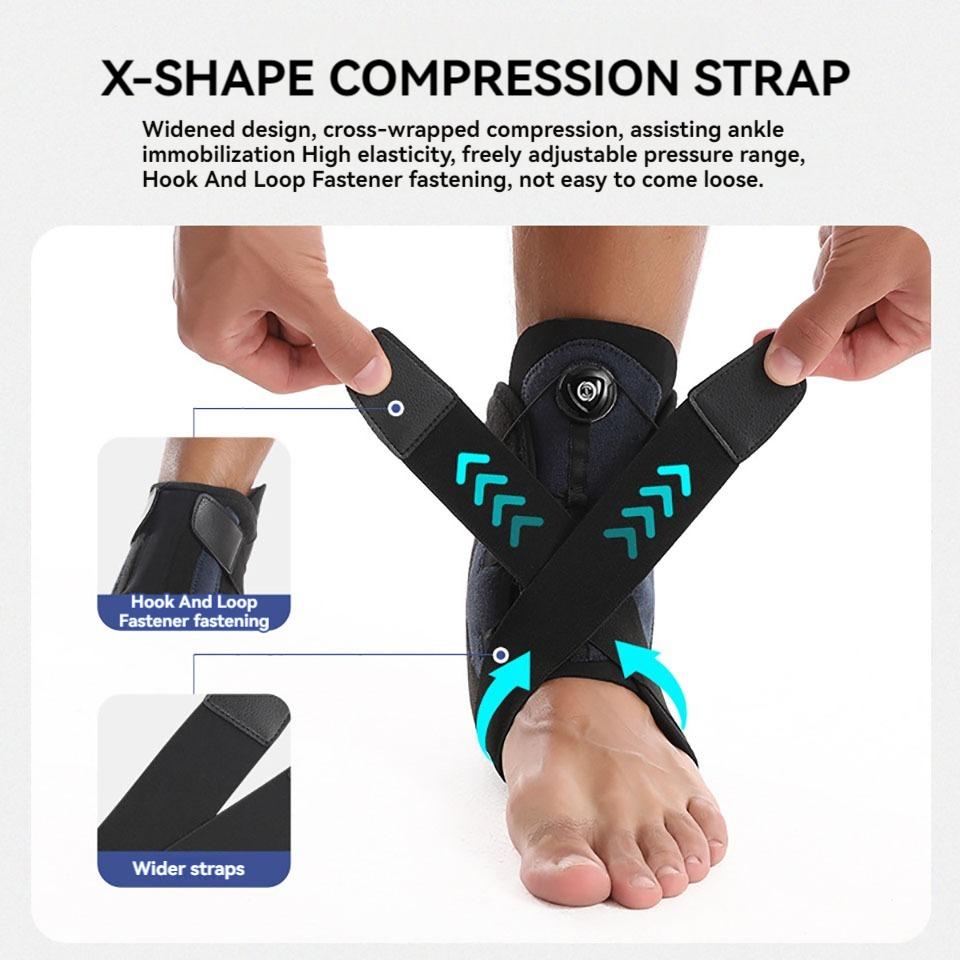 1Pcs Sport Ankle Protectors Pressurized Support Fixed Rehabilitation Adjustment Anti-Break Foot Joint Protectors Sprain Recovery