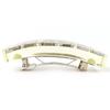Great CHANEL Hologram Prism Logo Barrette Hair Clip Hair Accessory clear 97P Used