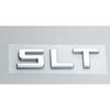 Pair SLT Emblem 3D Badge Adhesive Back Letter Nameplate Replacement For Sierra Yukon Canyon 1500HD 2500HD 3500HD (Chrome)