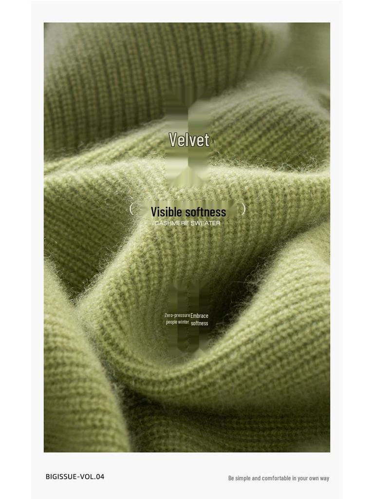 2024 Ejia Style Women's 100% Pure Cashmere Cardigan - Autumn/Winter Loose Knit Handmade Sweater Coat