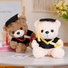 Graduation Bear Doll Make Logo School Emblem Doctor Hat Bear Teddy Bear Doll Plush Toy Doctor School Gift