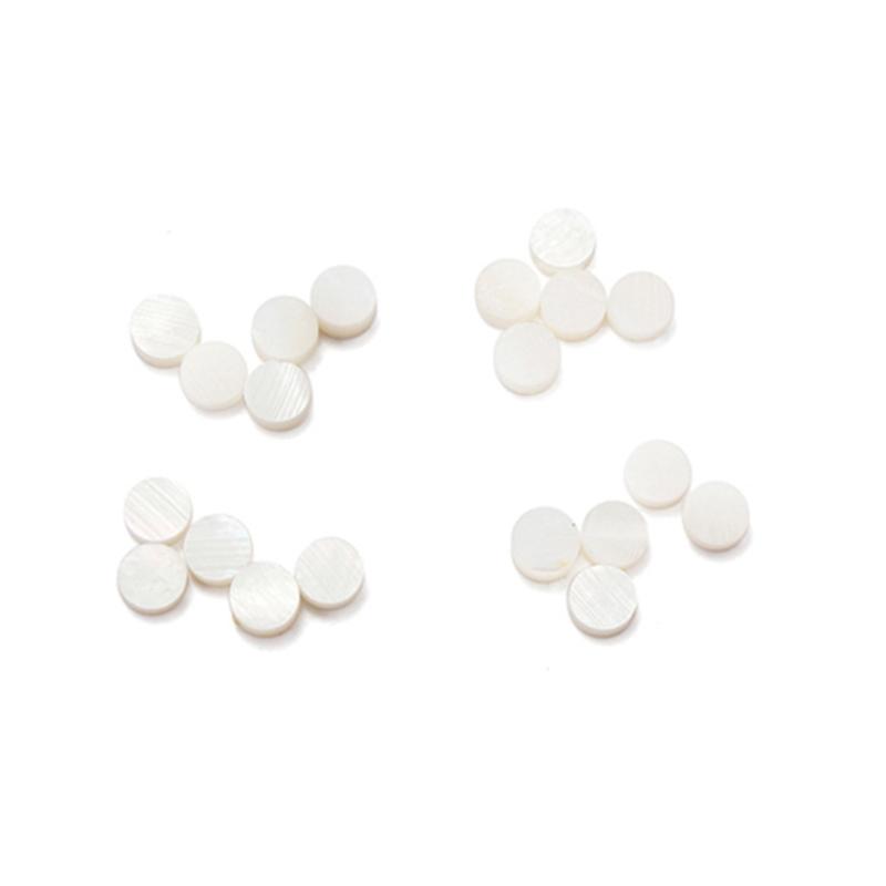20 Pcs Abalone Shell Material Dots Fingerboard Inlay Dot Guitar Fretboard Dots for Acoustic Guitars Replacement Parts