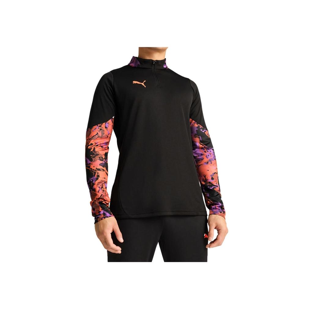 Puma Fußball Colorblock Bequem Atmungsaktiv Leicht Langarm Sweatshirt Herren Sweatshirt Schwarz 659895-07