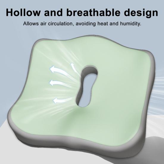 

Ergonomic Seat Cushion Long Hours Sitting Sciatica Relief Cushion for Foam Butt Cushion Tailbone Back рожевий