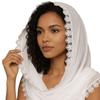 Lace Trim Wedding Hijab Solid Color Church Lace Trim Veil Cathedral Veil  Church Ceremony