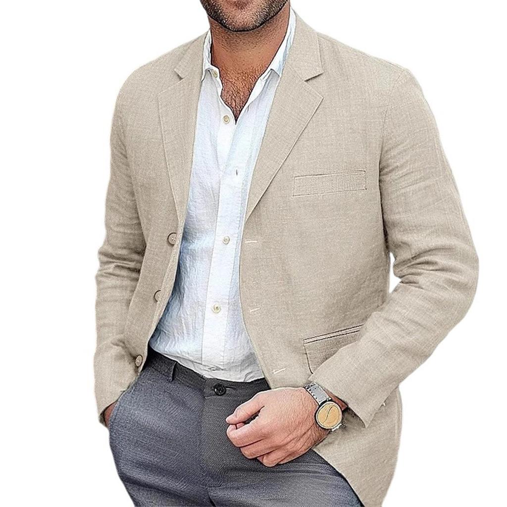 Men'S Single Breasted British Fashionable Casual Suit Jacket Youth Suit