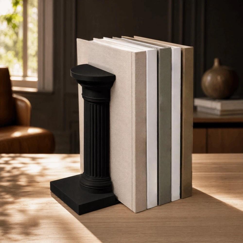 1 Pair Artistic Architecture Style Bookend Stable 3D Printing Book Holder  Book Enthusiasts