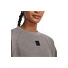 Under Armour Solid Color Crew Neck Pullover Long Sleeve Sweatshirt Women Sweatshirt Gray 1379773-294