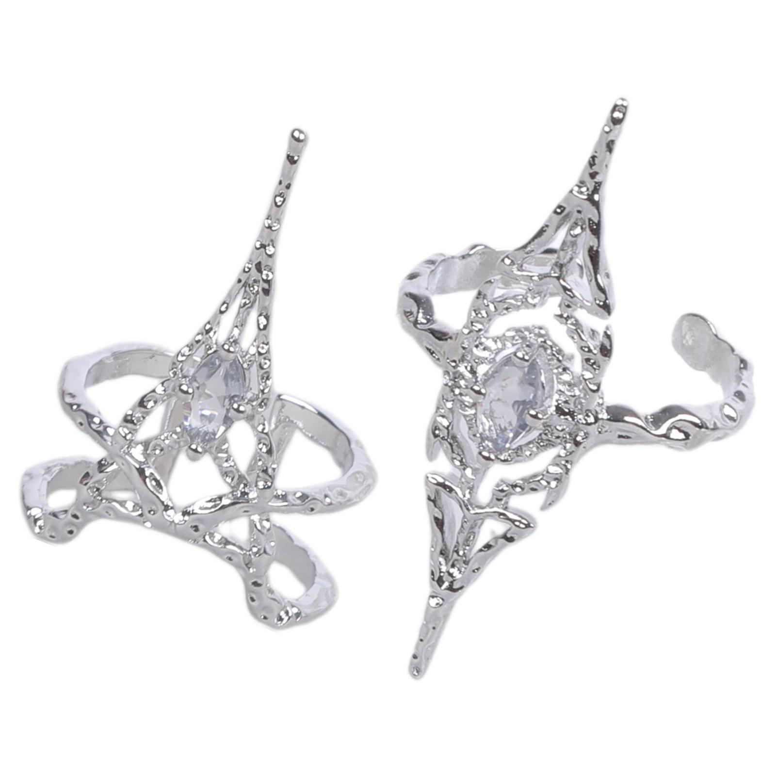 

Набор из 2 уникальных полых колец-косточек на кончики пальцев, модное открытое кольцо на сустав, унисекс, аксессуары для повседневной носки