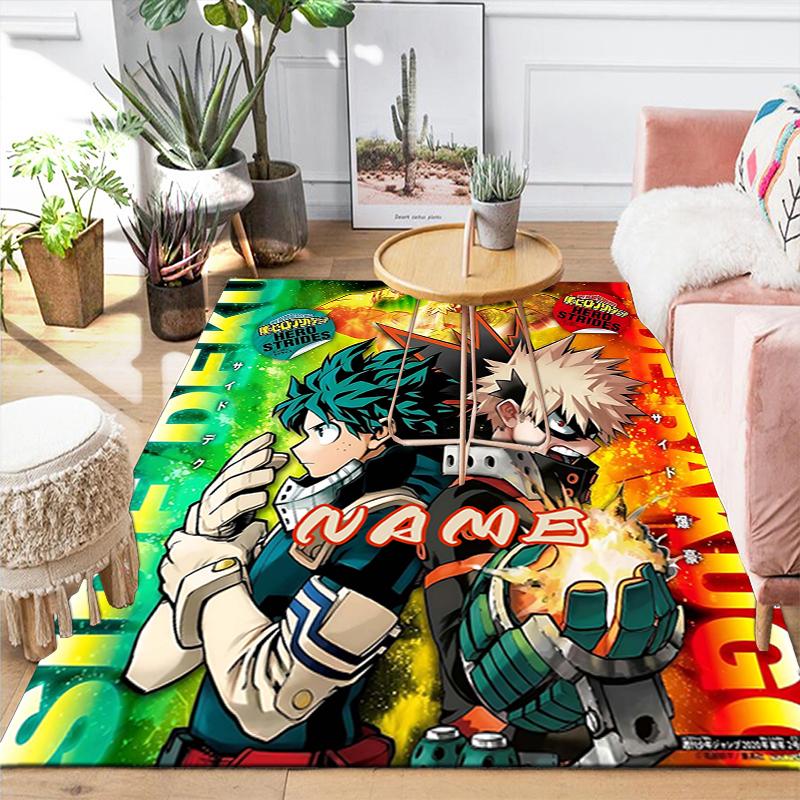 Custom 1Pc Heroic Battle Deku Vs Bakugo Rug Office Carpet Indoor Outdoor Entrance Doormat Nonslip Soft And Comfortable Living Room D2915112