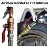 Auto-Reifenfüller Düse Aufsteck-Reifenfüller-Futter Schnellaufblas-Schlauchdüse mit Ventil Luftkompressor-Adapter für Auto I9Q8