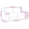 2 Seater Sofa Cream 180 X 78 X 84 Cm Velvet