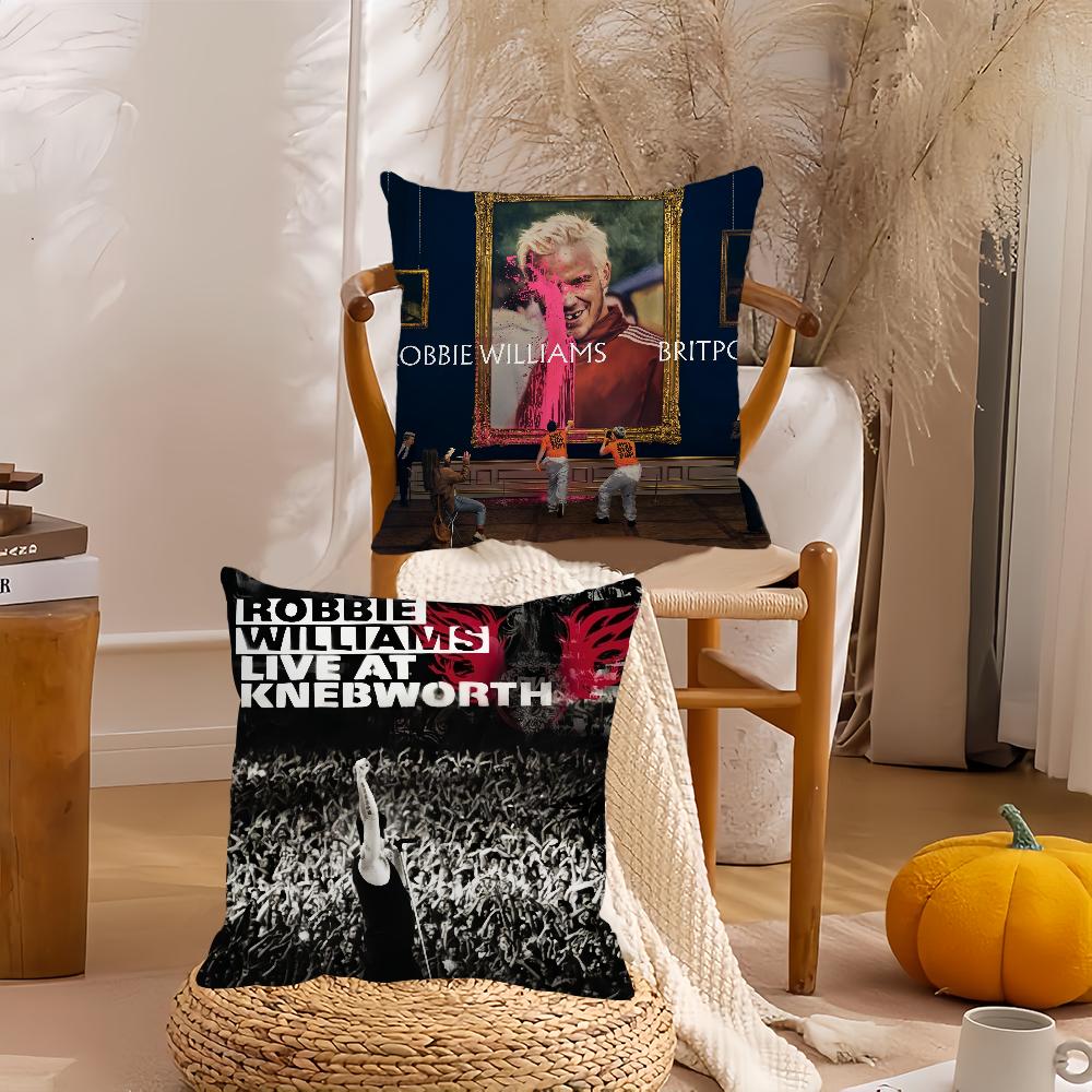 Panika Chen Unisex Singer Robbie Williams Pillow Case Home Decoration Cushion Cover Suitable For Bedroom Car Office Sofa