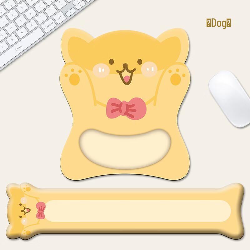 Fumaide Cartoon Dog Mouse Pad & Wrist Rest Set