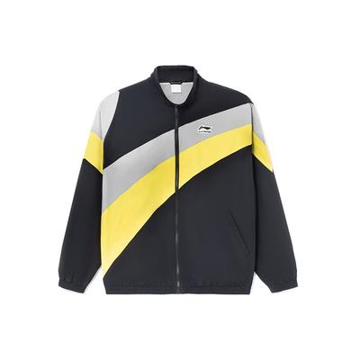 Li Ning Sports Lifestyle Series Casual Långärmad Lös Jacka Unisex Jacka Svart AJDR486-1