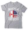 Mens Proud To Be American Canadian Shirt America Canada Shirt Canadian Shirt