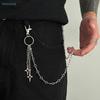 Silver Star Pendant Pants Chain | Edgy Streetwear Waist Chain For Jeans & Casual Outfits