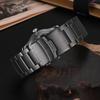 WOCCI Men's 22mm Metal Watch Band, 316L Stainless Steel, Quick Release, Dark Gray