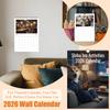 2026 Wall Calendar, Fun Themed Calendar, Fun Chat Gift, Perfect Choice For Home Use.