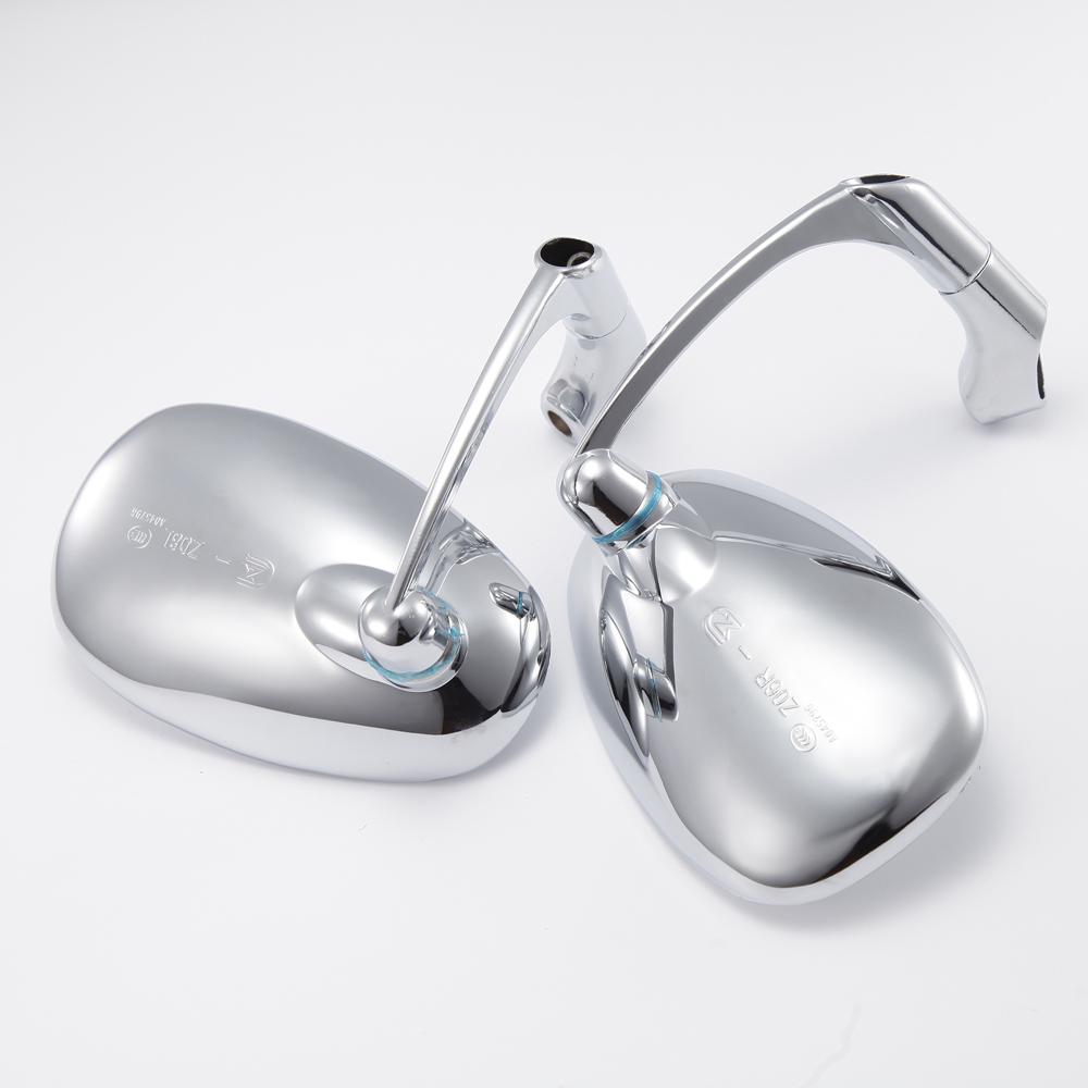 Motorcycle Black Rear Mirror Retro Moto Motorcycles Motorbike Scooters Oval Rearview Mirrors Side View Mirrors Cafe