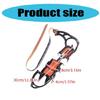 12 Zähne Eis Schnee Spikes Grip für Stiefel und Schuh, Antirutsch Eis Schuh Steigeisen mit Spikes für Winter Outdoor Skifahren