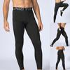 Men Running Compression Pants Quick Dry Elastic Waist Sports Tights Leggings