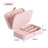 Portable PU Jewelry Box for Earrings, Necklaces, and Rings