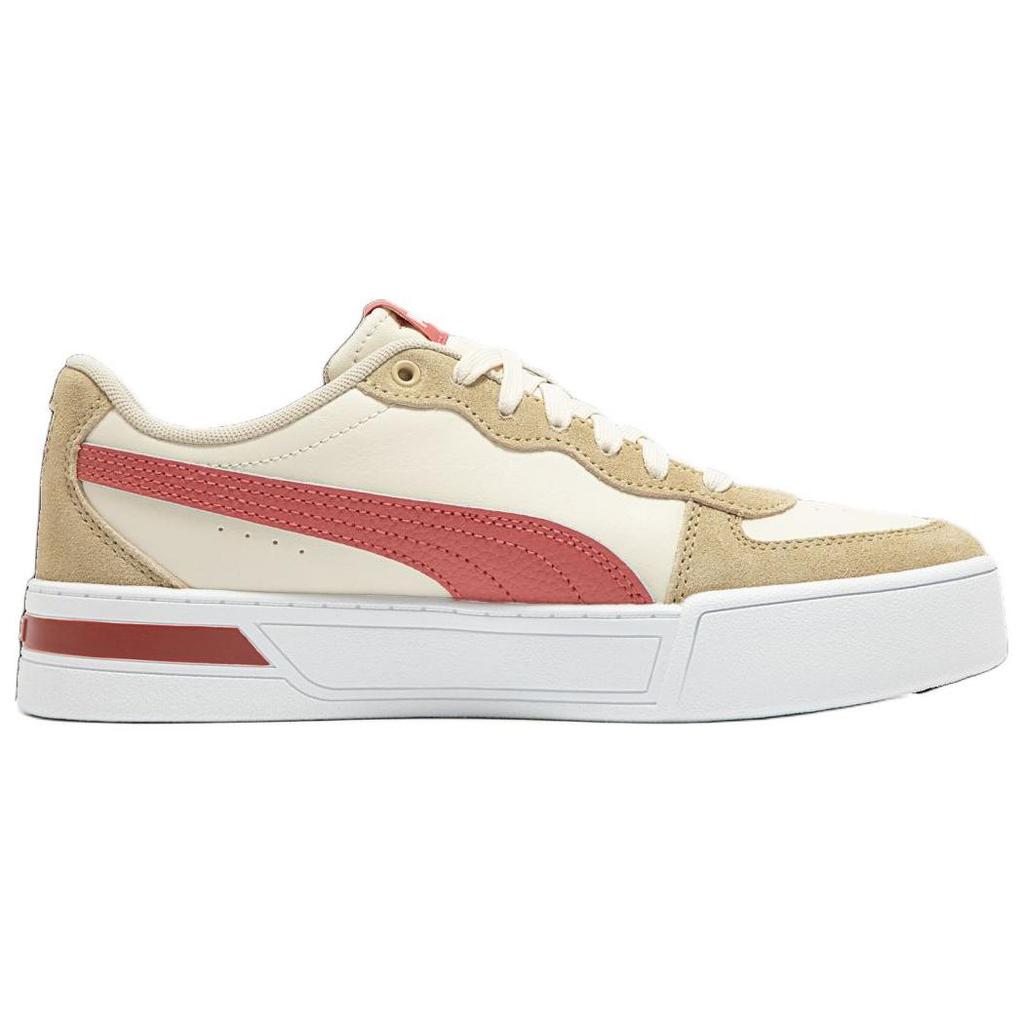 Puma Skye Series Sd Comfortable Trendy Low-Top Sneakers Women sneakers Light-Brown Red 397076-02