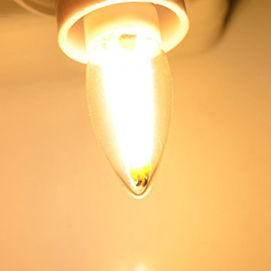 10 Bombillas LED G9 2W 3W Vidrio Filamento Lámpara AC220V Blanco Cálido Ahorro de Energía Reemplazo Halógeno para Candelabro