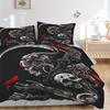 3pcs Bedding Set Cyberpunk Death Includes 1 Comforter + 2 Pillowcases, Without Pillow Inserts, Soft Comfortable, Lightweight Breathable, Pri