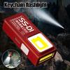 1/2Pcs Mini COB LED Flashlight Rechargeable Powerful Work Light with Clip Magnet Waterproof Camping Walking Pocket Lamp Portable Lights