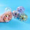 Octopus Squeeze Toy Luminous Soft Squeeze Stress Relief Fidget Toy Cute Cartoon Bead Filled For Kids Adults Party Gift
